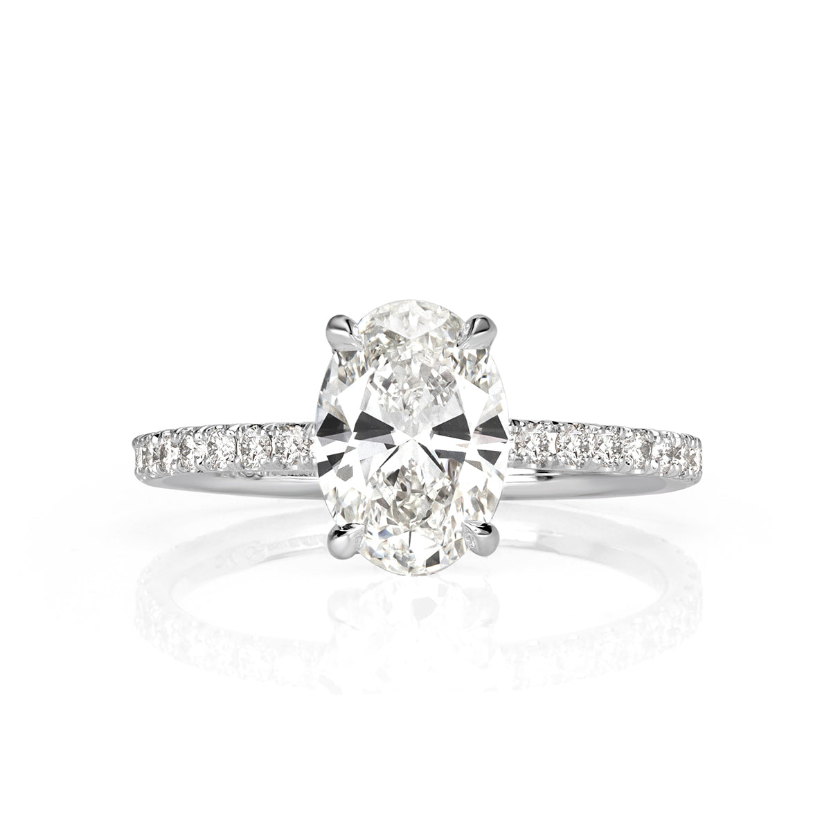 1.94ct Oval Cut Diamond Engagement Ring