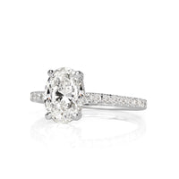 1.94ct Oval Cut Diamond Engagement Ring