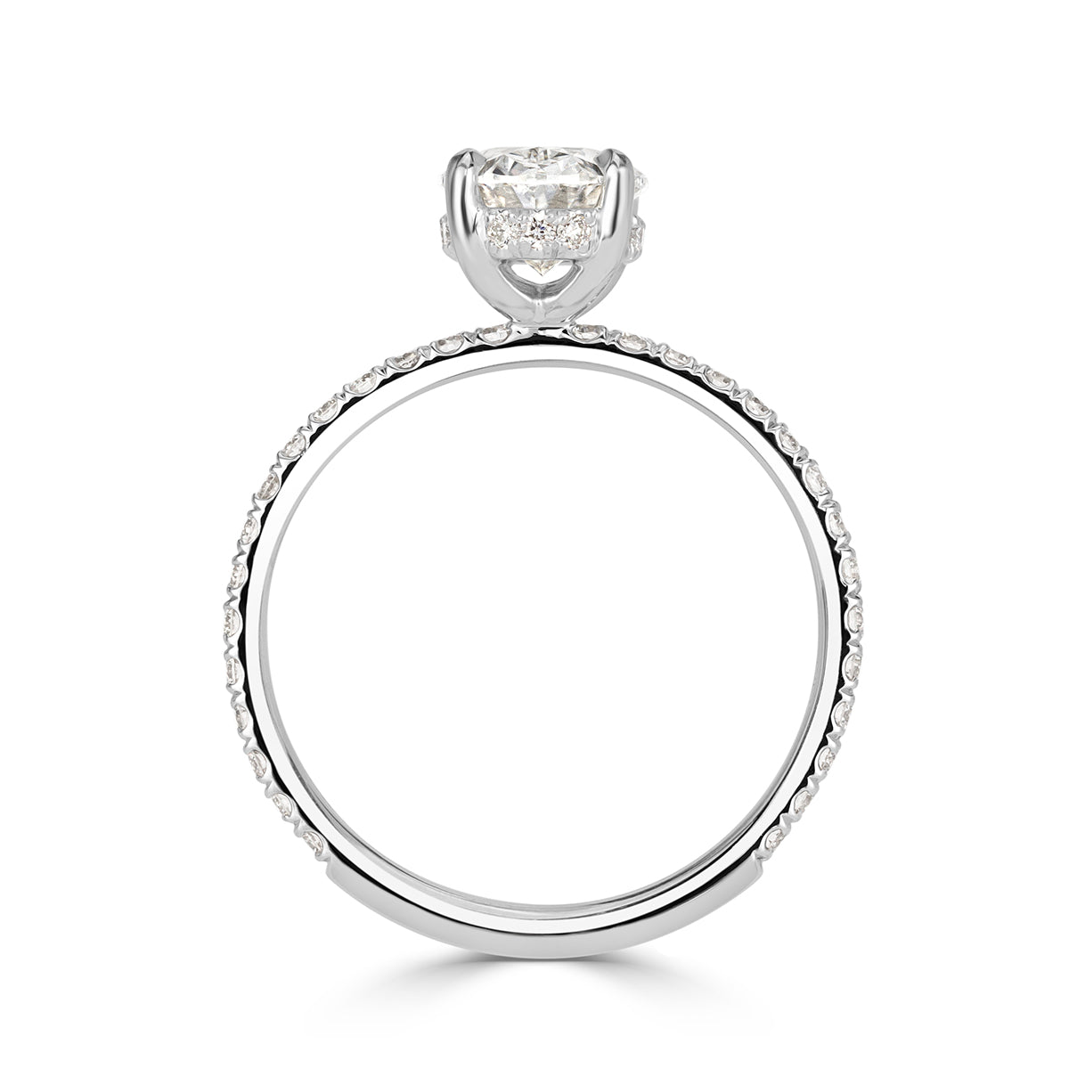 1.94ct Oval Cut Diamond Engagement Ring