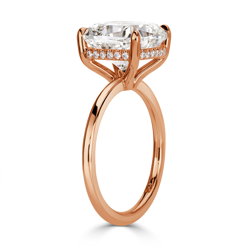 5.61ct Cushion Cut Diamond Engagement Ring