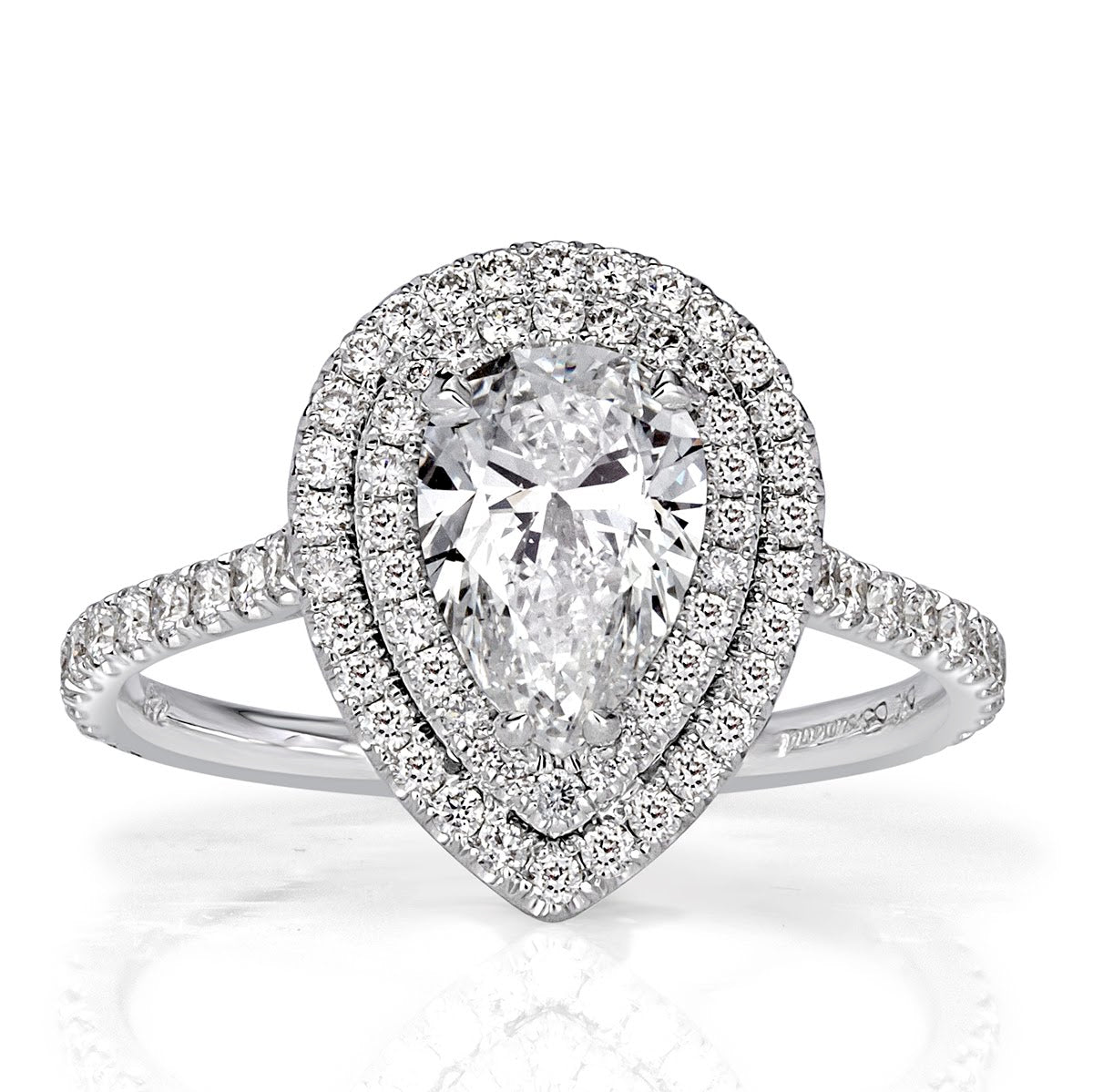 1.59ct Pear Shaped Diamond Engagement Ring
