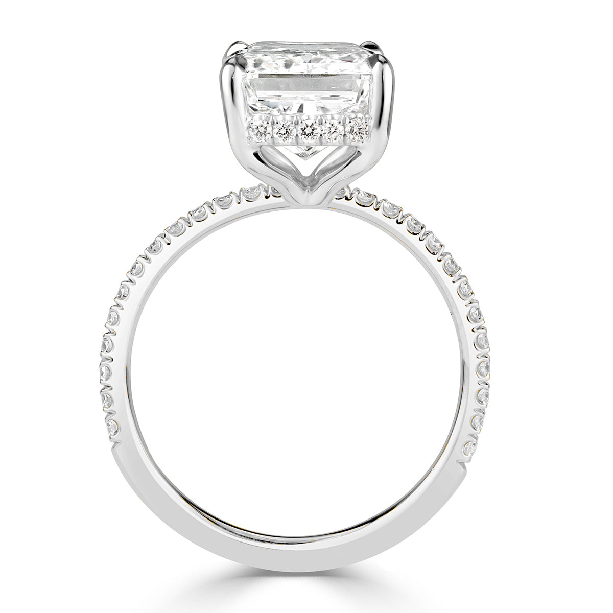4.44ct Radiant Cut Diamond Engagement Ring