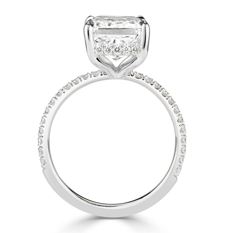 4.44ct Radiant Cut Diamond Engagement Ring