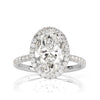 3.60ct Oval Cut Diamond Engagement Ring