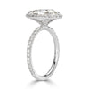3.60ct Oval Cut Diamond Engagement Ring