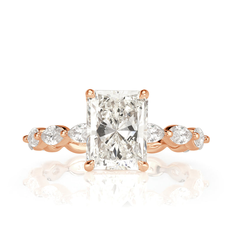 2.99ct Radiant Cut Diamond Engagement Ring