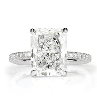 4.43ct Radiant Cut Diamond Engagement Ring