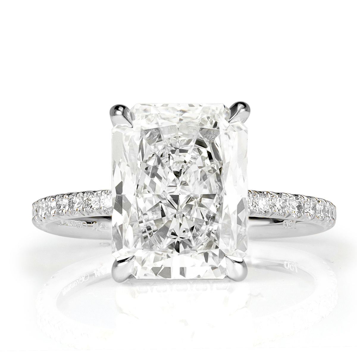 4.43ct Radiant Cut Diamond Engagement Ring