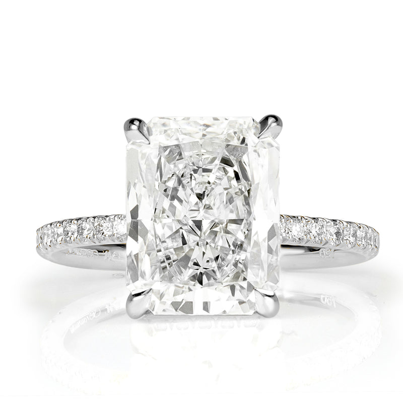 4.43ct Radiant Cut Diamond Engagement Ring