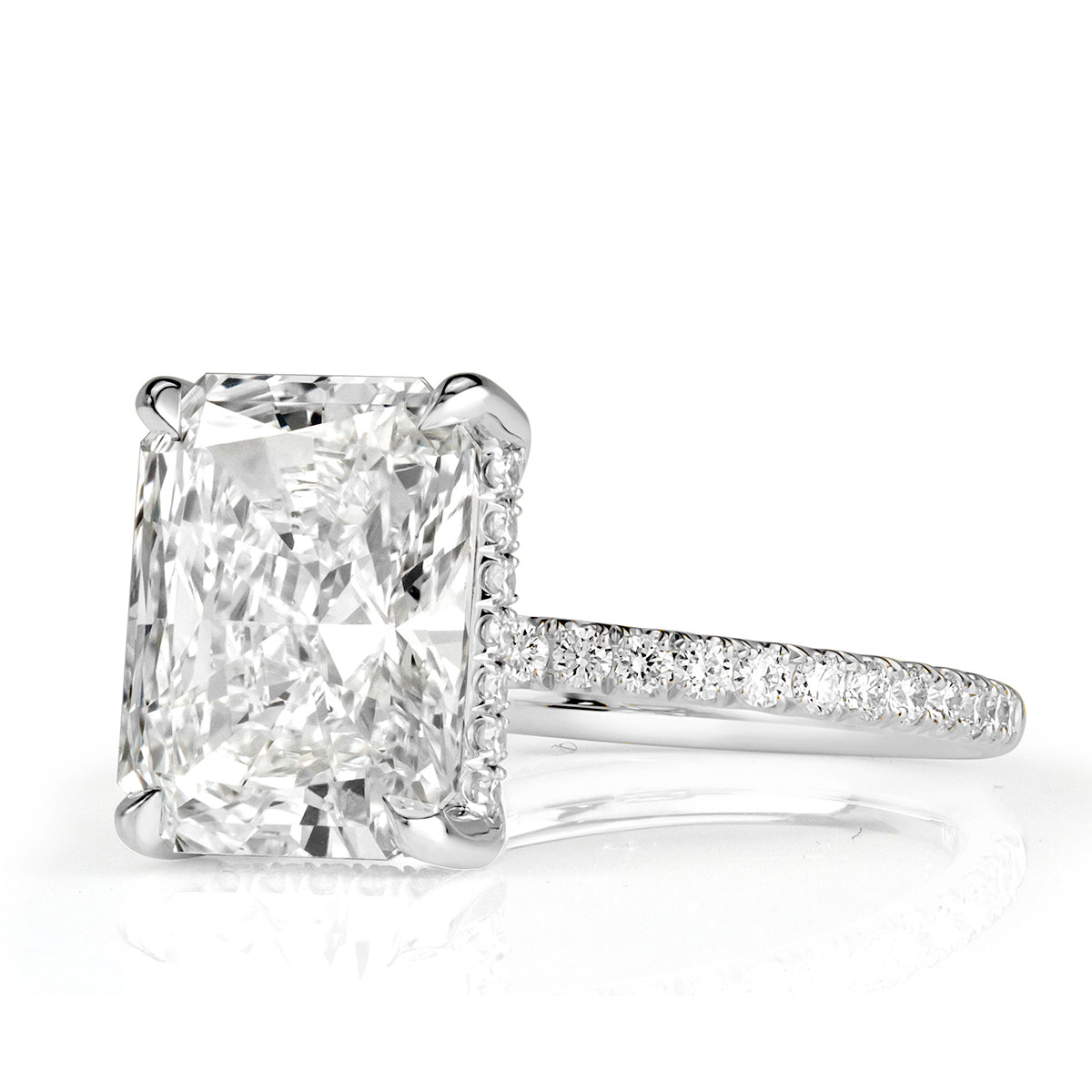 4.43ct Radiant Cut Diamond Engagement Ring