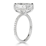 4.43ct Radiant Cut Diamond Engagement Ring