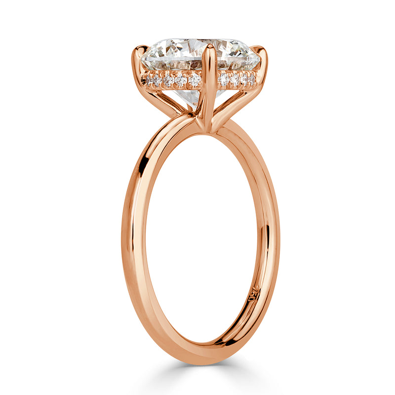 3.29ct Round Brilliant Cut Diamond Engagement Ring