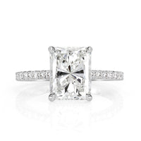 3.46ct Radiant Cut Diamond Engagement Ring