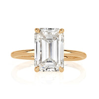 4.12ct Emerald Cut Diamond Engagement Ring