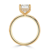 4.12ct Emerald Cut Diamond Engagement Ring