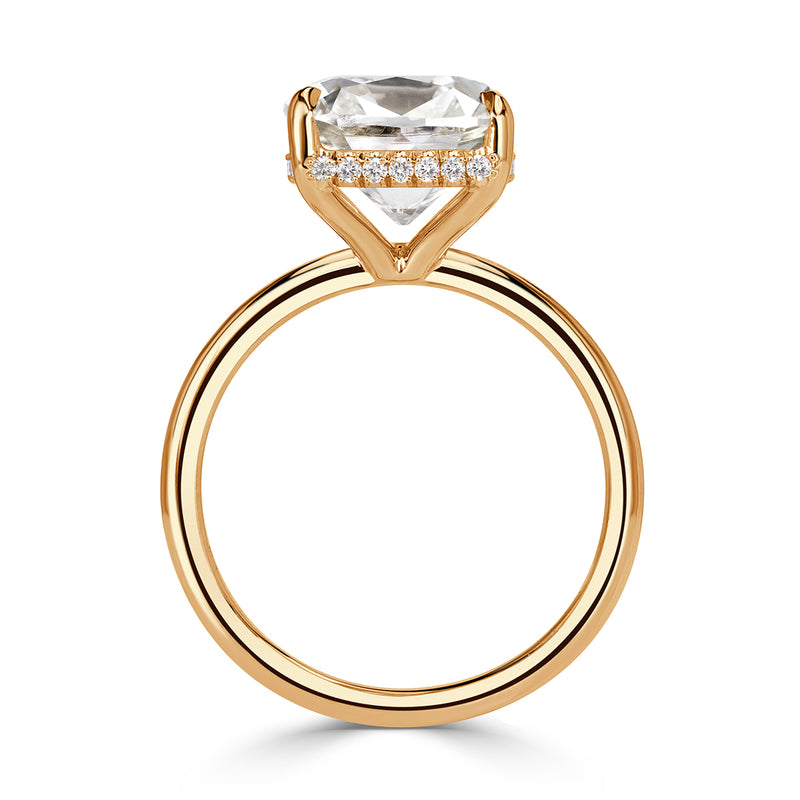 5.15ct Old Mine Cut Diamond Engagement Ring