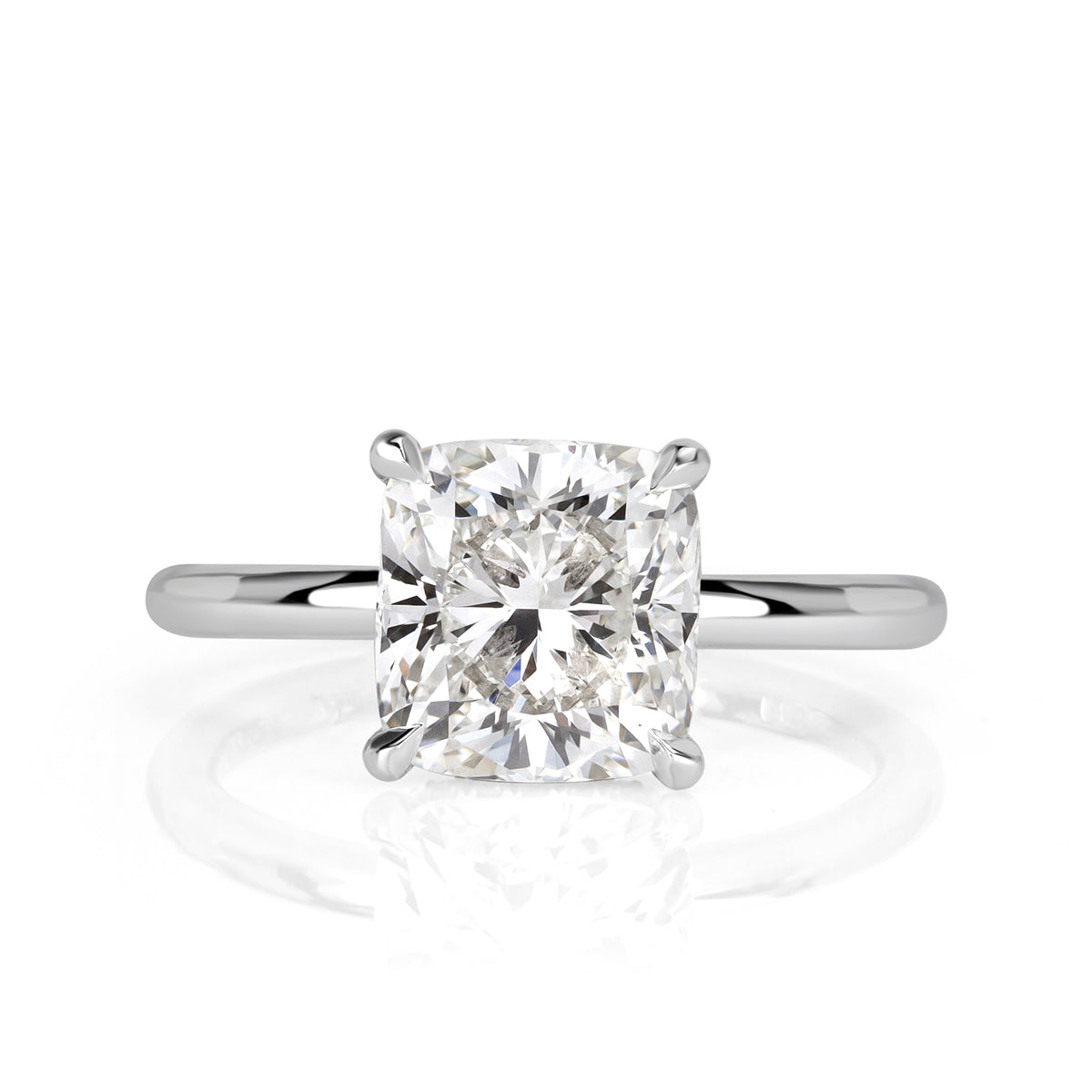 2.82ct Cushion Cut Diamond Engagement Ring