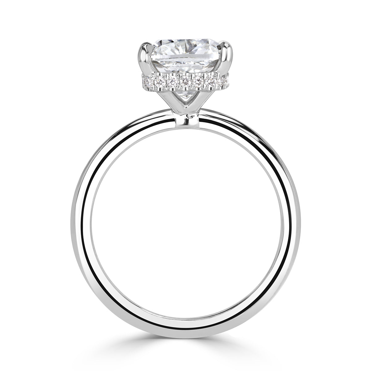 2.82ct Cushion Cut Diamond Engagement Ring