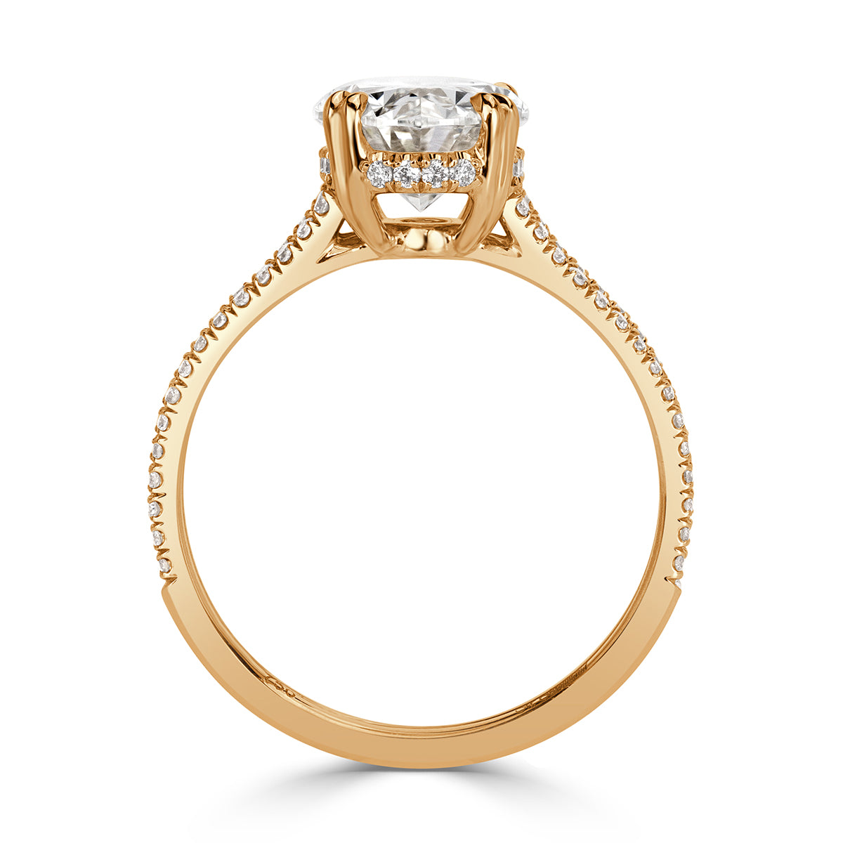 2.85ct Oval Cut Diamond Engagement Ring