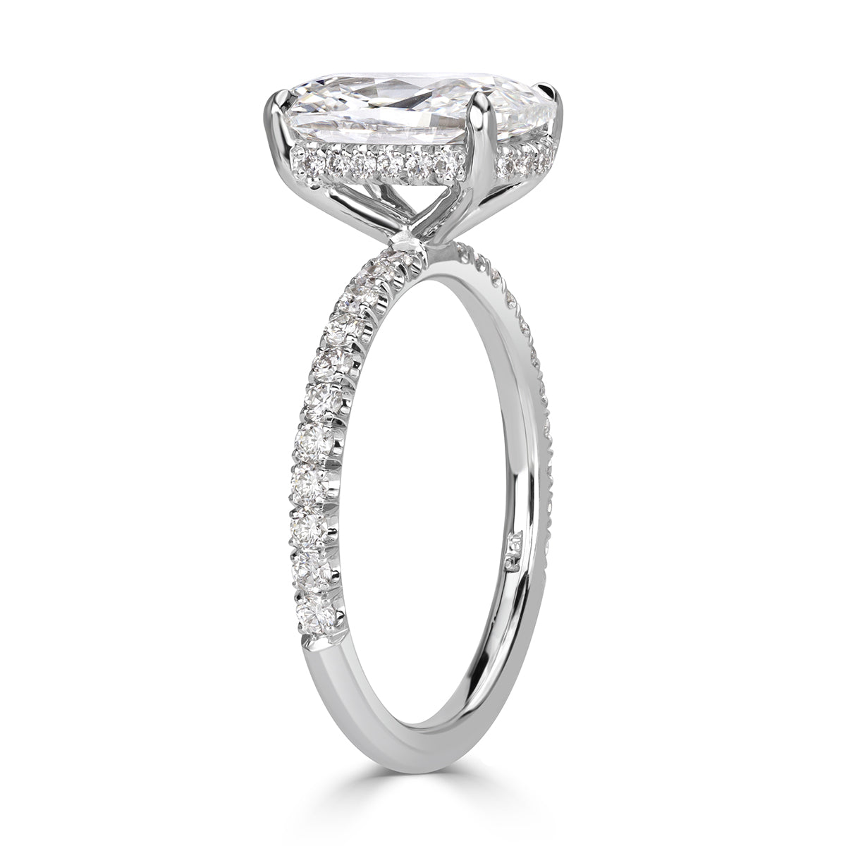 2.85ct Old Mine Cut Diamond Engagement Ring