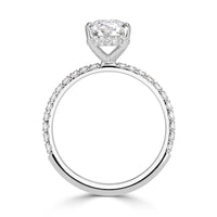 2.85ct Old Mine Cut Diamond Engagement Ring