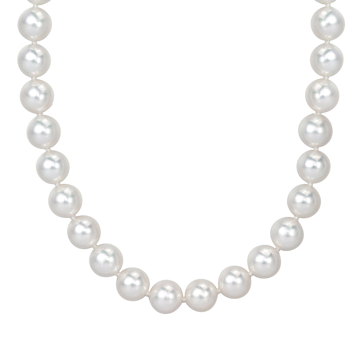 Japanese Akoya Pearl and Diamond Necklace