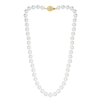 Japanese Akoya Pearl and Diamond Necklace