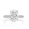 3.73ct Oval Cut Diamond Engagement Ring