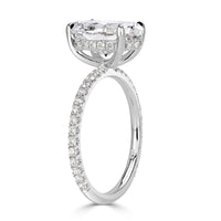 3.73ct Oval Cut Diamond Engagement Ring
