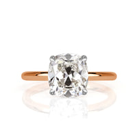 2.17ct Old Mine Cut Diamond Engagement Ring