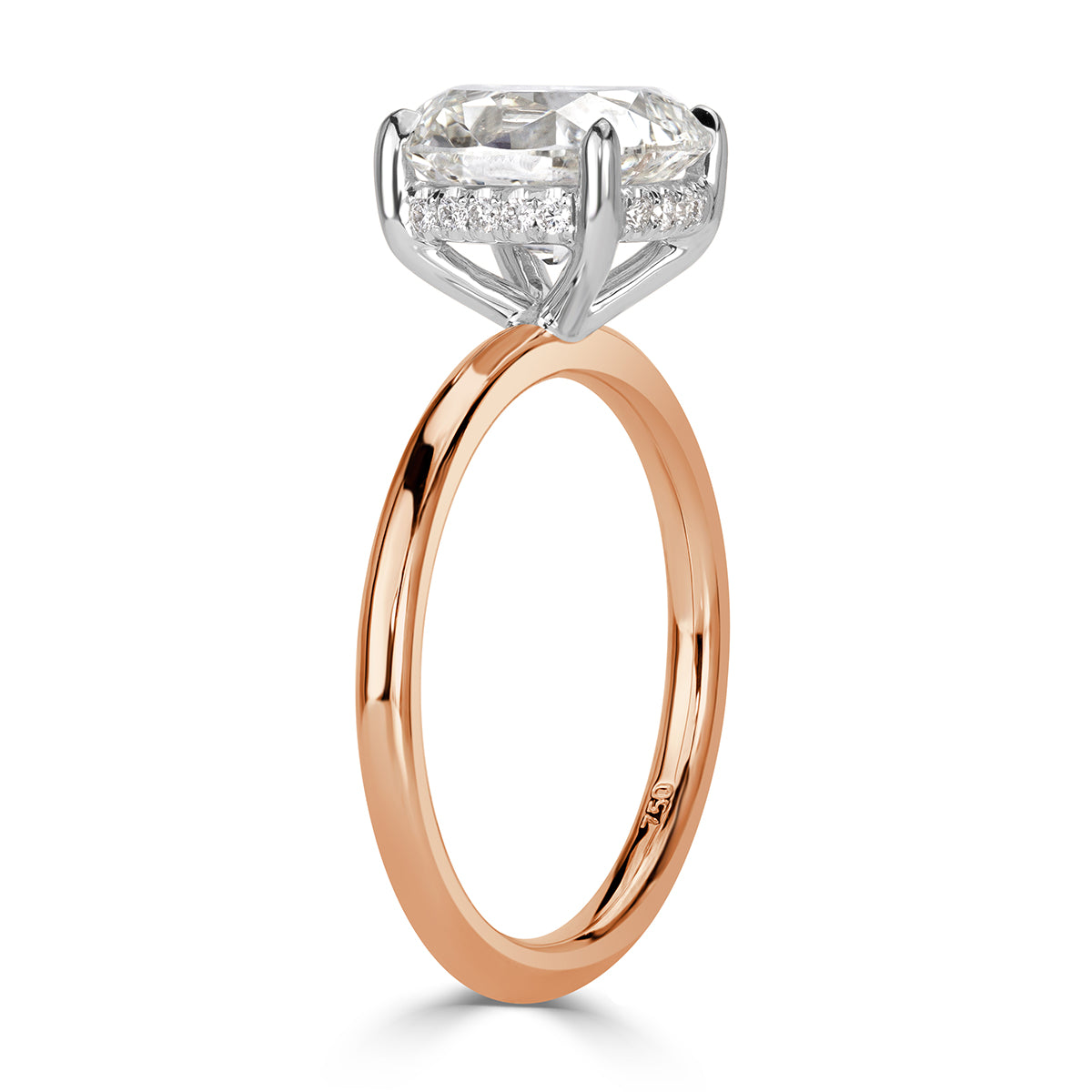 2.17ct Old Mine Cut Diamond Engagement Ring