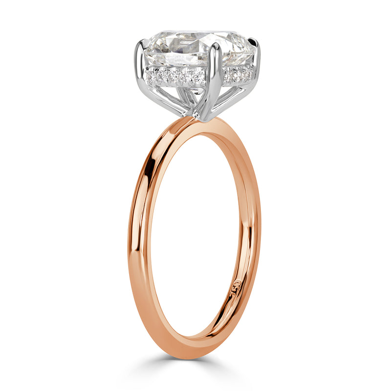 2.17ct Old Mine Cut Diamond Engagement Ring