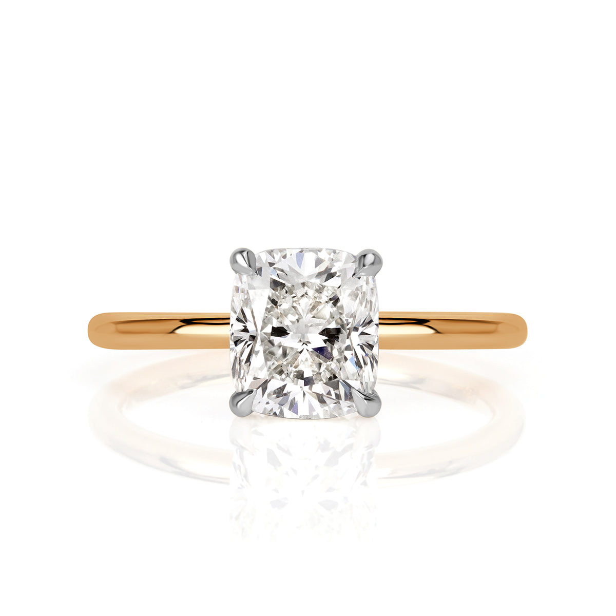 1.89ct Cushion Cut Diamond Engagement Ring