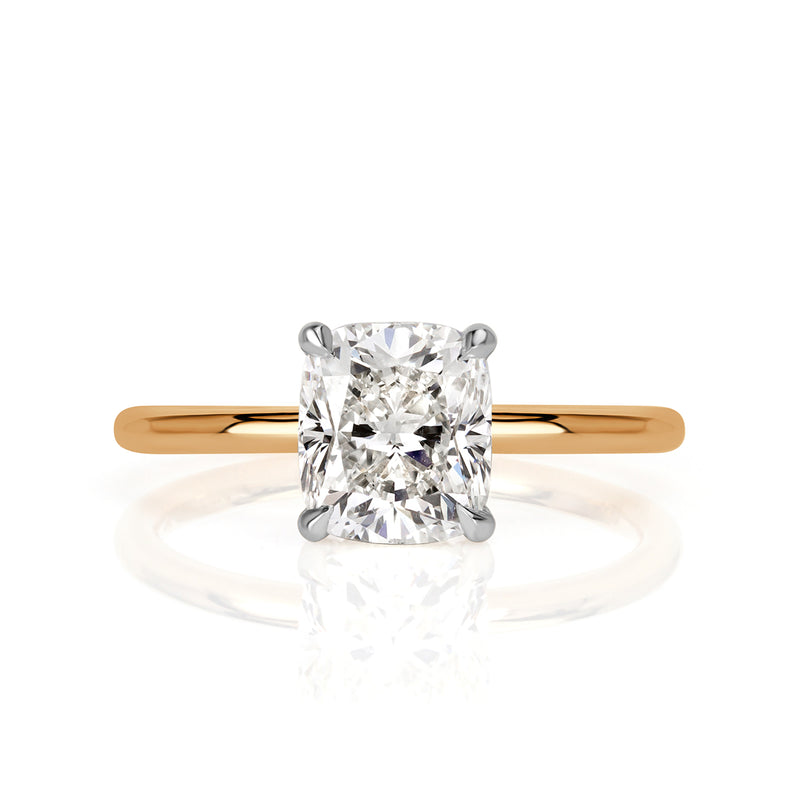 1.89ct Cushion Cut Diamond Engagement Ring