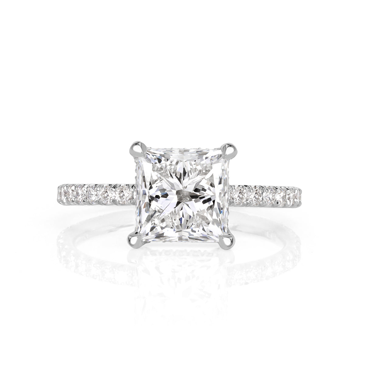 2.99ct Princess Cut Diamond Engagement Ring