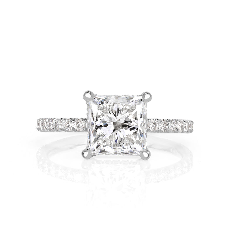 2.99ct Princess Cut Diamond Engagement Ring