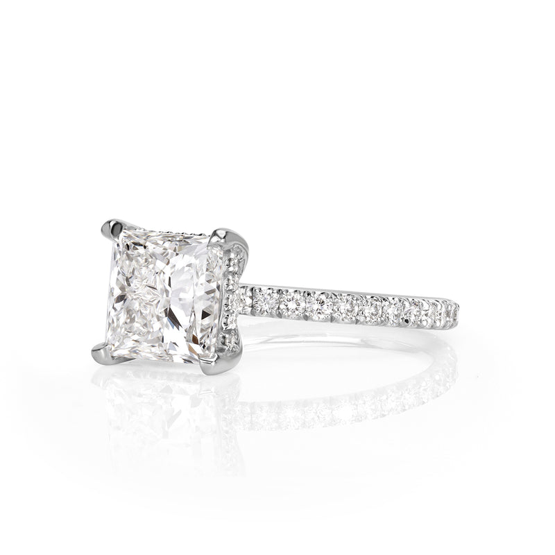 2.99ct Princess Cut Diamond Engagement Ring
