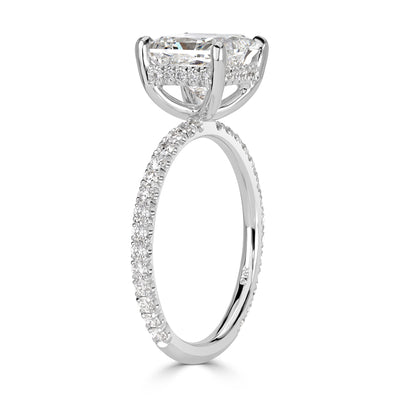 2.99ct Princess Cut Diamond Engagement Ring