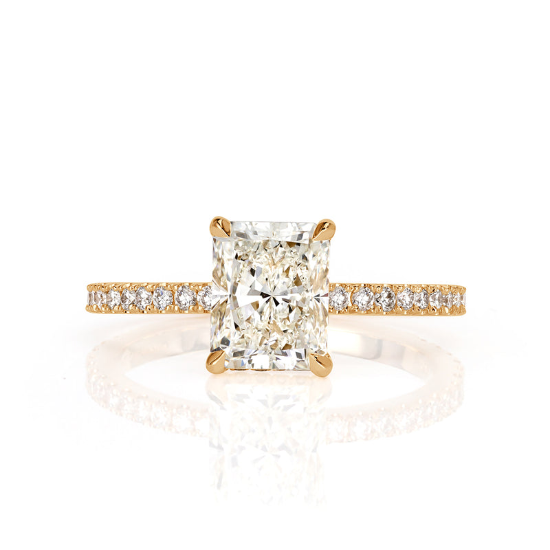 2.04ct Radiant Cut Diamond Engagement Ring