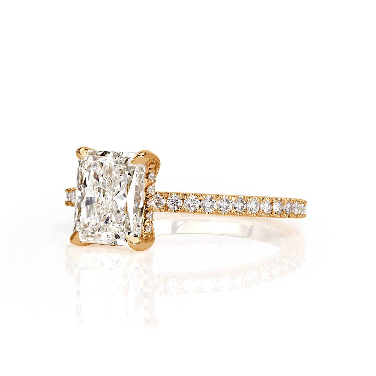 2.04ct Radiant Cut Diamond Engagement Ring