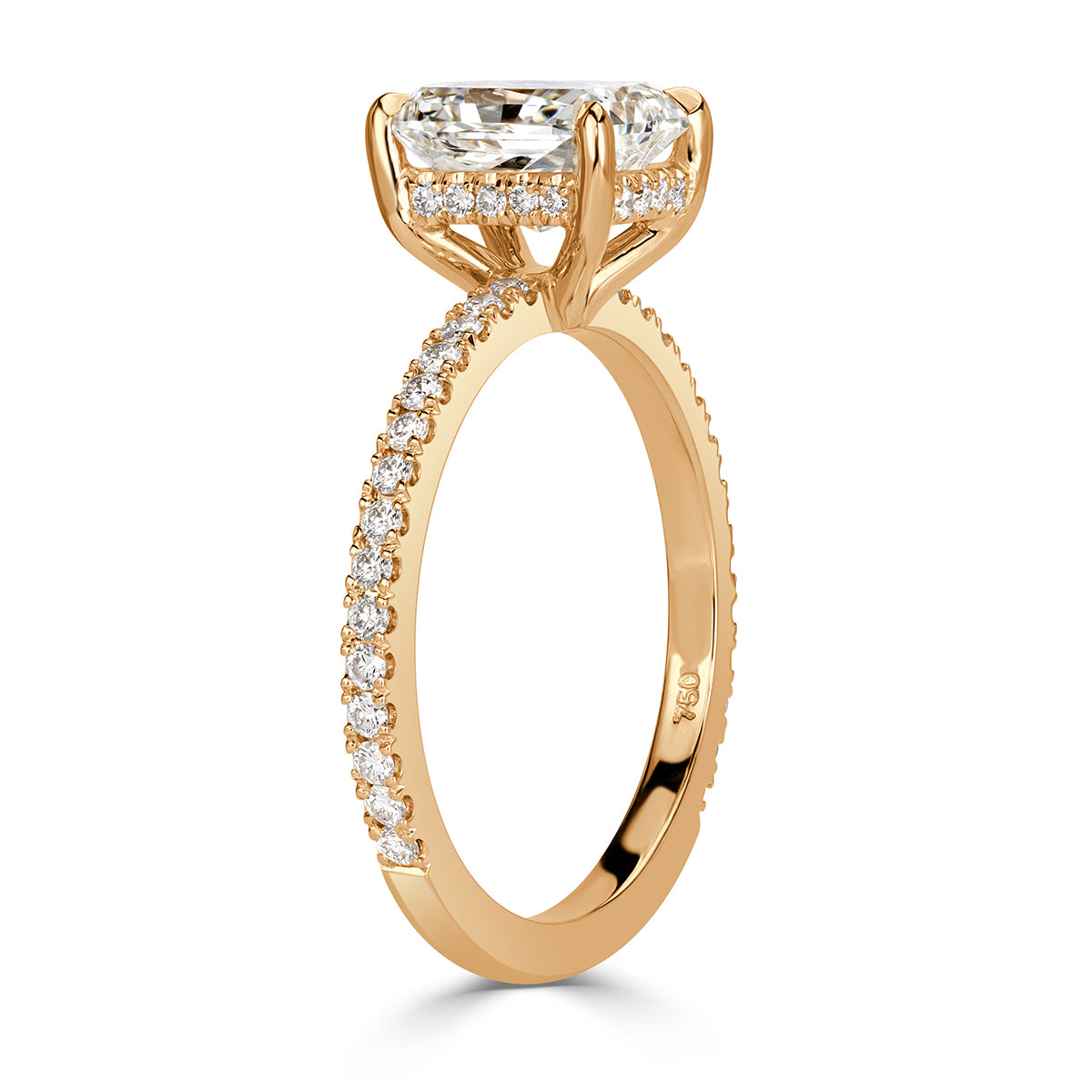 2.04ct Radiant Cut Diamond Engagement Ring
