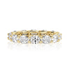 2.50ct Oval Cut Diamond Eternity Band in 18k Yellow Gold