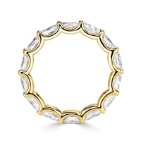 2.50ct Oval Cut Diamond Eternity Band in 18k Yellow Gold