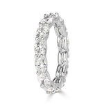 2.50ct Oval Cut Diamond Eternity Band in 18k White Gold