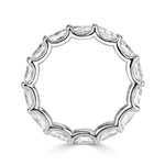 2.50ct Oval Cut Diamond Eternity Band in 18k White Gold