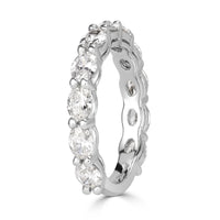 1.36ct Oval Cut Diamond Wedding Band in Platinum