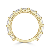 1.36ct Oval Cut Diamond Wedding Band in 18k Yellow Gold