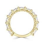 1.36ct Oval Cut Diamond Wedding Band in 18k Yellow Gold