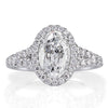 2.79ct Oval Cut Diamond Engagement Ring