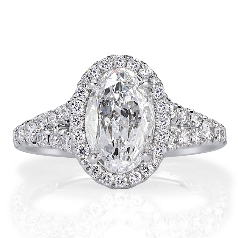 2.79ct Oval Cut Diamond Engagement Ring